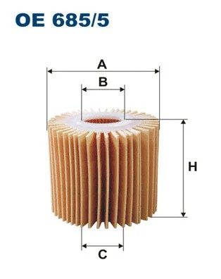 Oil filter fits toyota verso - oil,