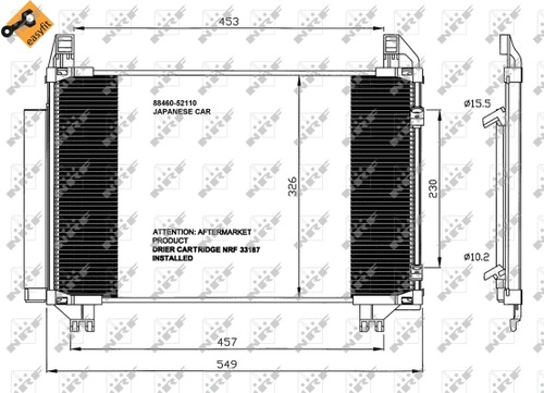 Nrf 35652 condenser air - condenser,,