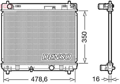 Radiator denso fits - radiator,