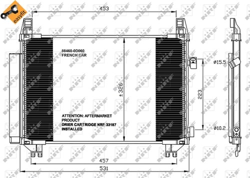 Nrf 35654 condenser air - 35654, condenser,